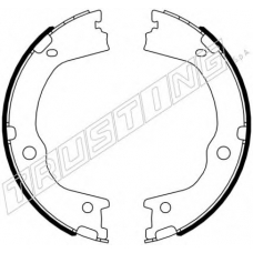 046.227 TRUSTING Комплект тормозных колодок, стояночная тормозная с