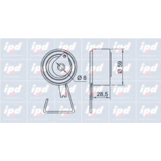 14-1028 IPD Натяжной ролик, ремень грм