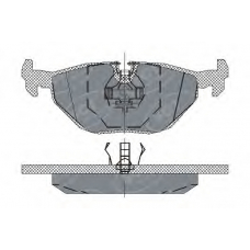 SP 170 PR SCT Комплект тормозных колодок, дисковый тормоз