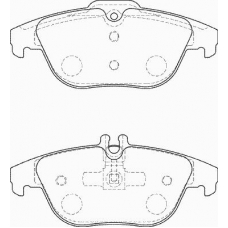 FD7423A NECTO Комплект тормозных колодок, дисковый тормоз