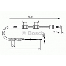 1 987 482 358 BOSCH Трос, стояночная тормозная система