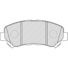 FDB4051 FERODO Комплект тормозных колодок, дисковый тормоз