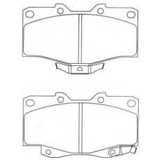 ASN-274 AISIN Комплект тормозных колодок, дисковый тормоз