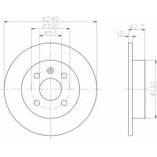 8DD 355 106-091 HELLA PAGID Тормозной диск