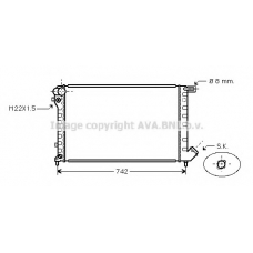 CNA2198 AVA Радиатор, охлаждение двигателя