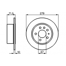 0 986 478 199 BOSCH Тормозной диск