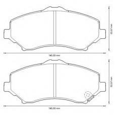 573298B BENDIX Комплект тормозных колодок, дисковый тормоз