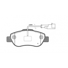 BPA1100.21 OPEN PARTS Комплект тормозных колодок, дисковый тормоз