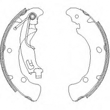 Z4041.01 WOKING Комплект тормозных колодок