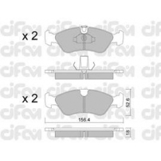 822-208-0 CIFAM Комплект тормозных колодок, дисковый тормоз