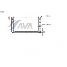 VO2008 AVA Радиатор, охлаждение двигателя