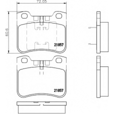 8DB 355 008-301 HELLA Комплект тормозных колодок, дисковый тормоз