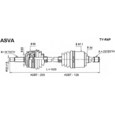 TY-R4P ASVA Приводной вал