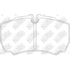 PN0338 NiBK Комплект тормозных колодок, дисковый тормоз