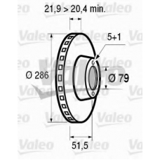 186275 VALEO Тормозной диск