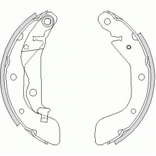 Z4208.00 WOKING Комплект тормозных колодок