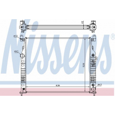 62577A NISSENS Радиатор, охлаждение двигателя