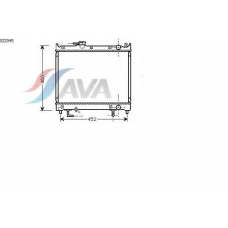 SZ2045 AVA Радиатор, охлаждение двигателя