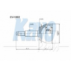 CV-1002 KAVO PARTS Шарнирный комплект, приводной вал