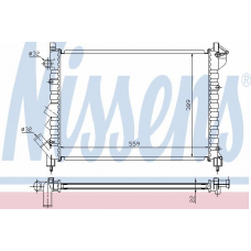 63832 NISSENS Радиатор, охлаждение двигателя