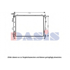 510096N AKS DASIS Радиатор, охлаждение двигателя