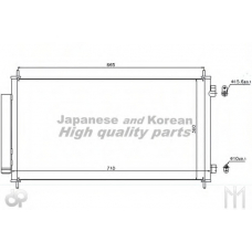 H559-55 ASHUKI Конденсатор, кондиционер