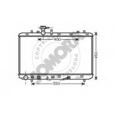 306040A SOMORA Радиатор, охлаждение двигателя