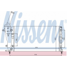61894 NISSENS Радиатор, охлаждение двигателя
