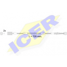 610498 E C ICER Сигнализатор, износ тормозных колодок