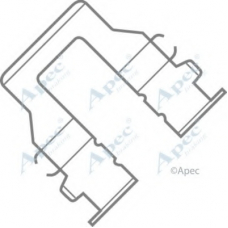 KIT436 APEC Комплектующие, тормозные колодки