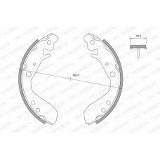 152-2459 WEEN Комплект тормозных колодок