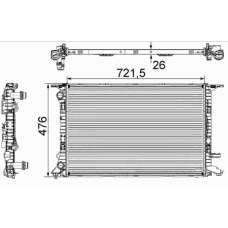 5000501 KUHLER SCHNEIDER Радиатор, охлаждение двигател