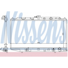 622551 NISSENS Радиатор, охлаждение двигателя
