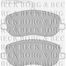 BBP1826 BORG & BECK Комплект тормозных колодок, дисковый тормоз