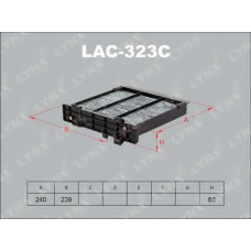 LAC-323C LYNX Lac-323c фильтр салона lynx замена снятому lac-312c