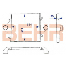 2203934 BEHR Intercooler