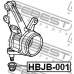 HBJB-001 FEBEST ремонтный комплект, несущие / направляющие шарниры