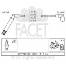 4.8634 FACET Комплект проводов зажигания