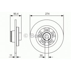 0 986 479 015 BOSCH Тормозной диск