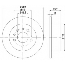 8DD 355 103-901 HELLA PAGID Тормозной диск