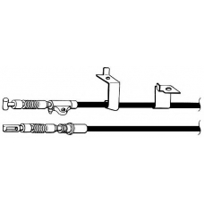 NI02156 KAWE Трос, стояночная тормозная система