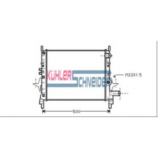 0905801 KUHLER SCHNEIDER Радиатор, охлаждение двигател