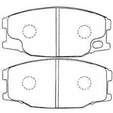 PN-3407 JNBK Колодки тормозные