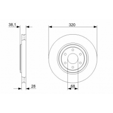 0 986 479 357 BOSCH Тормозной диск