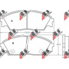 36616 OE ABS Комплект тормозных колодок, дисковый тормоз