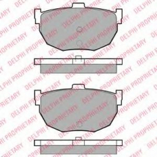 LP1072 DELPHI Комплект тормозных колодок, дисковый тормоз