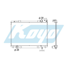 PA010987 KOYO P-tank corrugate-fin ass'y