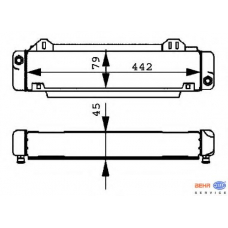 8MO 376 725-511 HELLA Масляный радиатор, двигательное масло