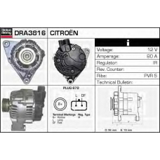 DRA3816 DELCO REMY Генератор