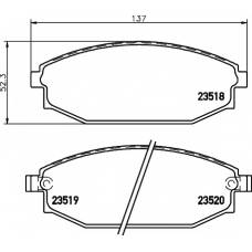 8DB 355 009-961 HELLA PAGID Комплект тормозных колодок, дисковый тормоз